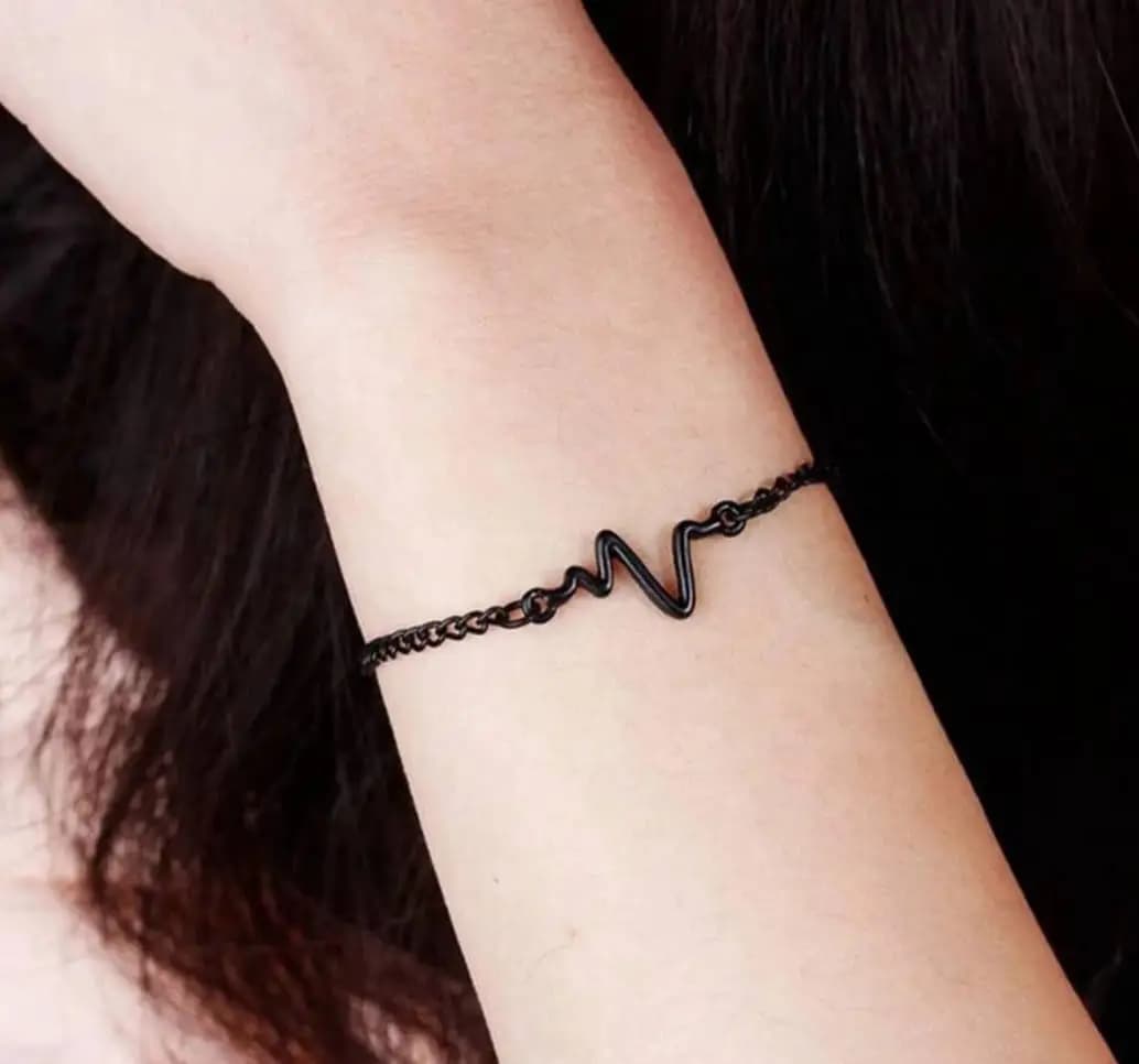 1 Pcs Uni Sex Heartbeat bracelet