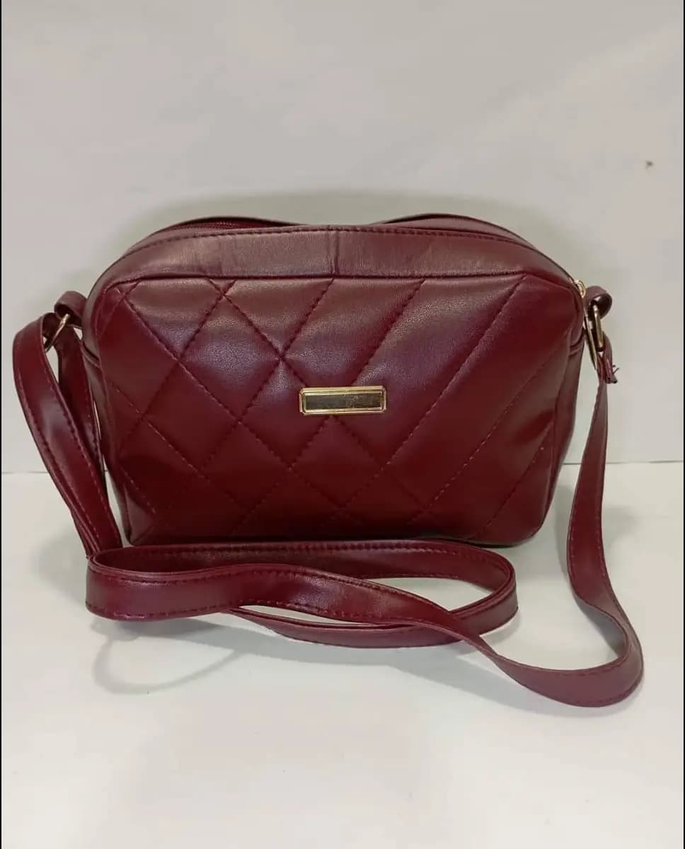 Women's Leather Plain Cross Body Bag