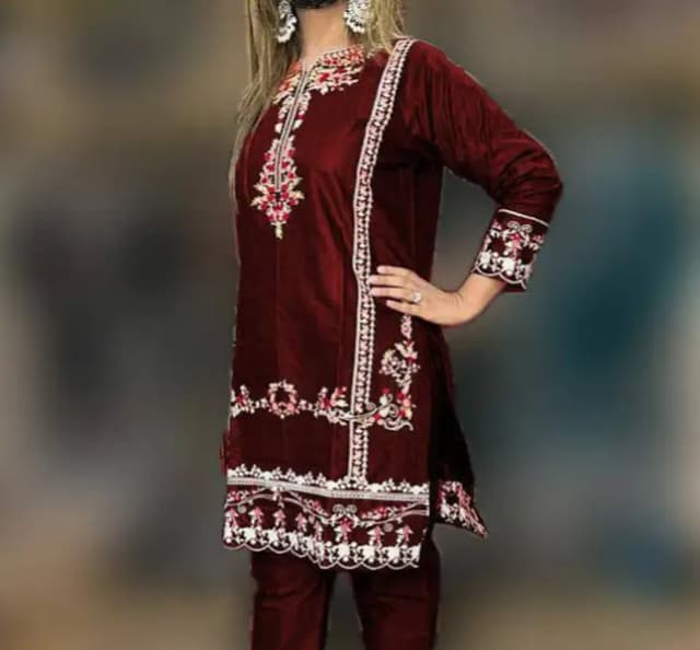 2 Piece Stiches Linen Suit