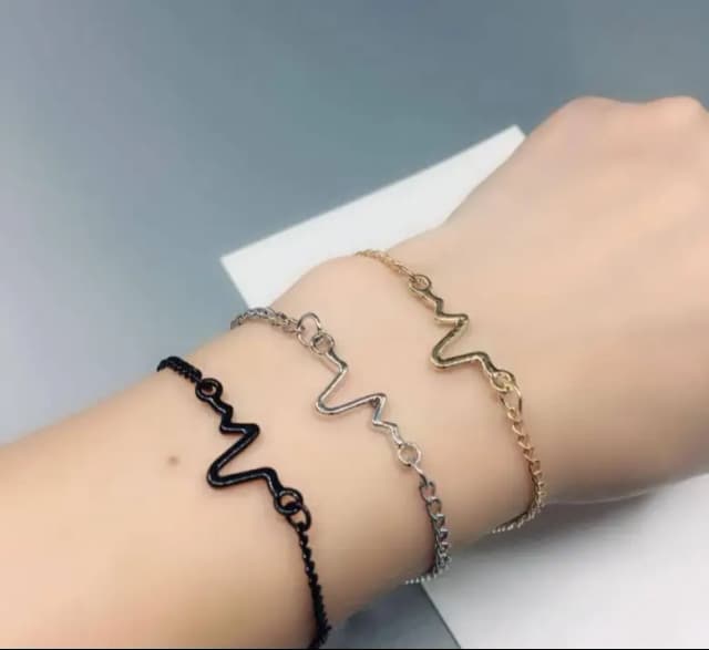 1 Pcs Uni Sex Heartbeat bracelet