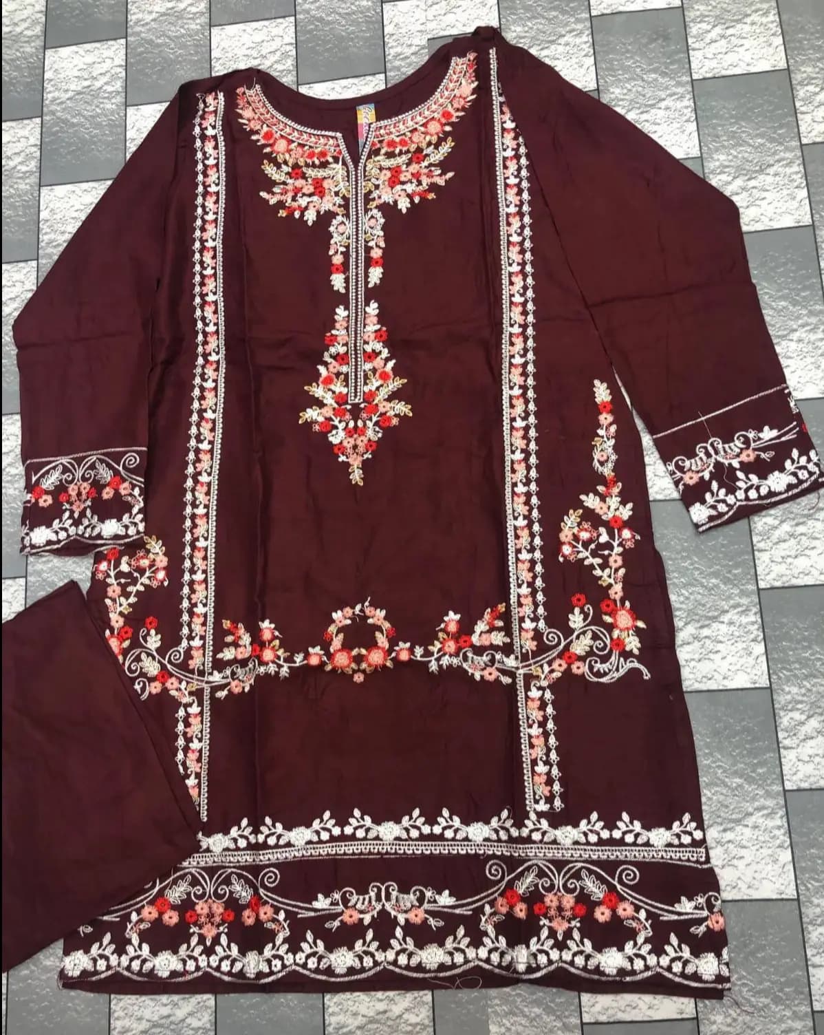 2 Piece Stiches Linen Suit