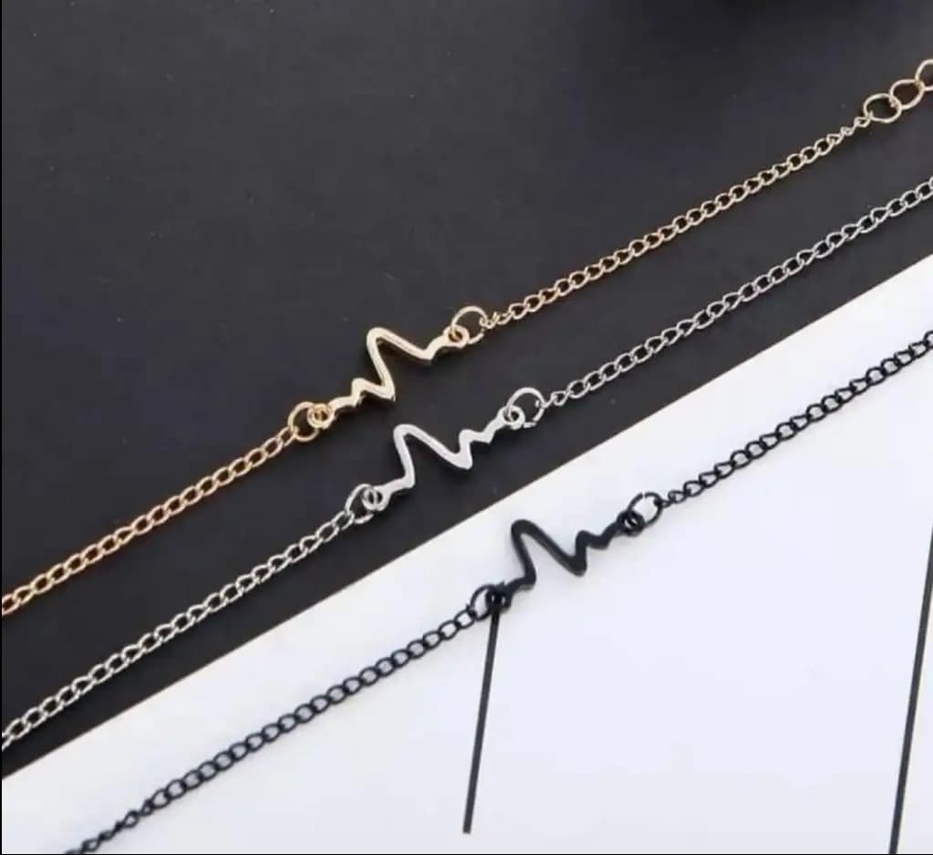 1 Pcs Uni Sex Heartbeat bracelet